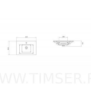 Раковина керамическая TS-51065