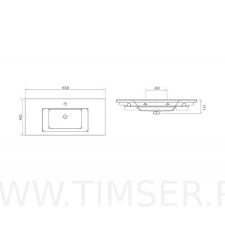 Раковина керамическая TS-51100