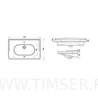Раковина керамическая TS-514080