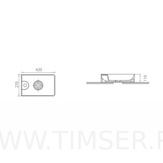 Раковина керамическая TS-516042