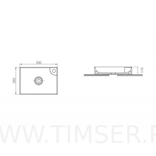 Раковина керамическая TS-516050