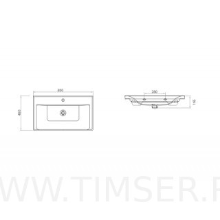 Раковина керамическая TS-52080