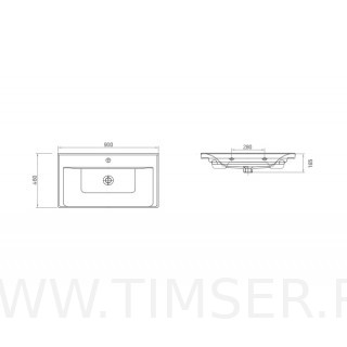 Раковина керамическая TS-52090