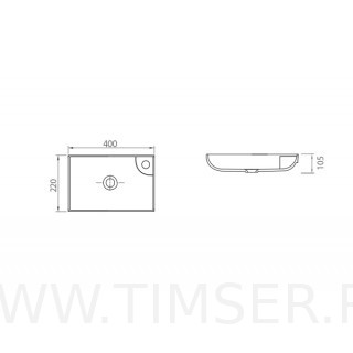 Раковина керамическая TS-52240