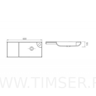 Раковина керамическая TS-52260