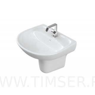 Раковина керамическая с пьедесталом TS-54010