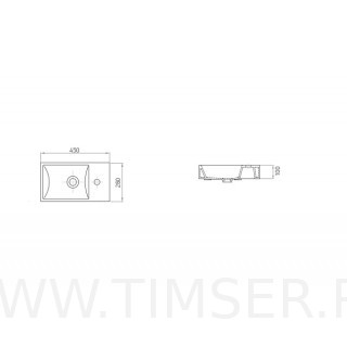 Раковина керамическая TS-54057