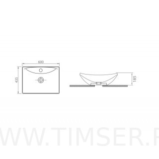 Раковина керамическая TS-54660