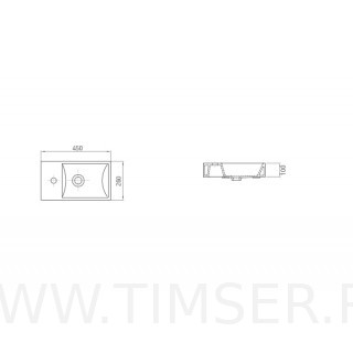 Раковина керамическая TS-54757