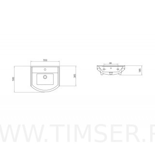 Раковина керамическая TS-54846