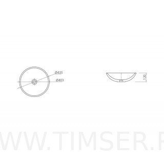 Раковина керамическая TS-553699
