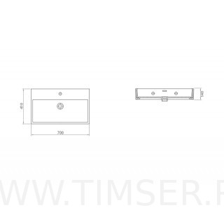 Раковина керамическая TS-553710
