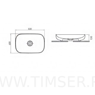 Раковина керамическая TS-56260