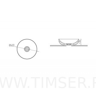 Раковина керамическая TS-56342