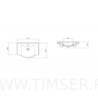 Раковина керамическая TS-57065