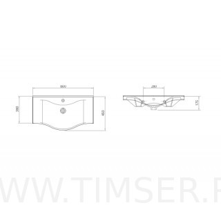 Раковина керамическая TS-57080