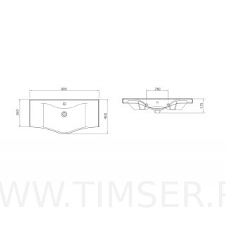 Раковина керамическая TS-57090