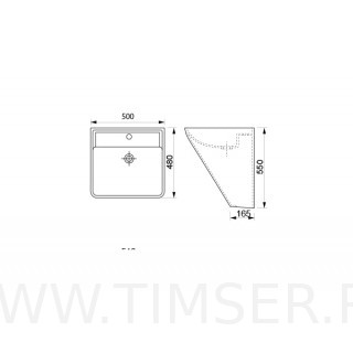 Раковина керамическая TS-5710050