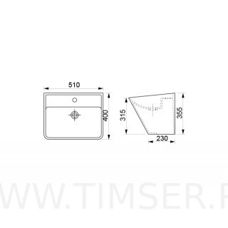 Раковина керамическая TS-5710051