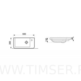 Раковина керамическая TS-573060
