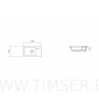 Раковина керамическая TS-581050