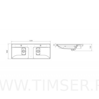 Раковина керамическая TS-58120