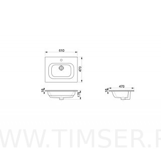 Раковина керамическая TS-59060