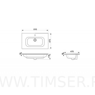 Раковина керамическая TS-59080